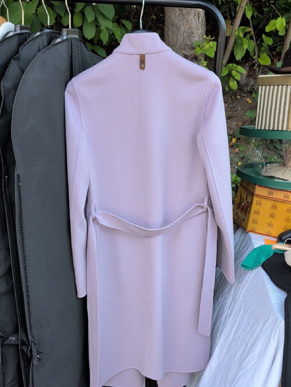 Mackage Leora Pastel Lavender Wool-Blend Coat - Picture 6 of 7